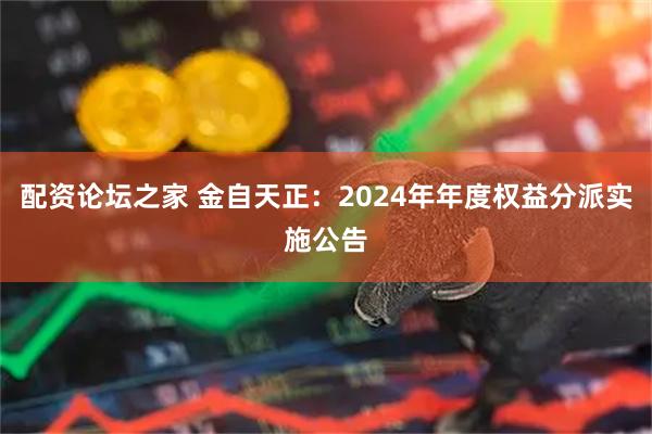 配资论坛之家 金自天正：2024年年度权益分派实施公告